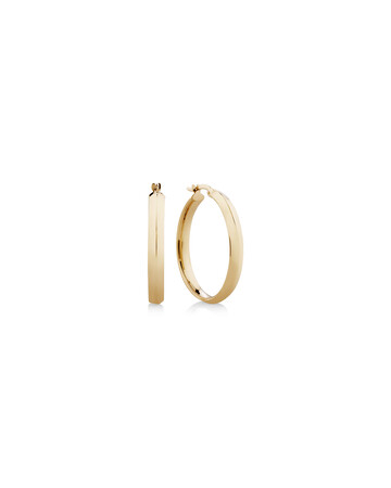 25mm Hoop Earrings In 10ct Yellow Gold 25mm Hoop Earrings In 10ct Yellow Gold