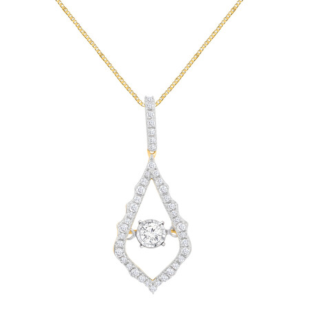 Everlight Pendant With 0.25 Carat TW Of Diamonds In 10ct Yellow Gold Everlight Pendant With 0.25 Carat TW Of Diamonds In 10ct Yellow Gold