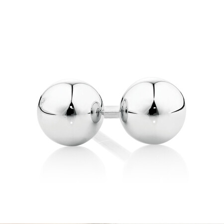 5mm Ball Stud Earrings in 10kt White Gold 5mm Ball Stud Earrings in 10kt White Gold