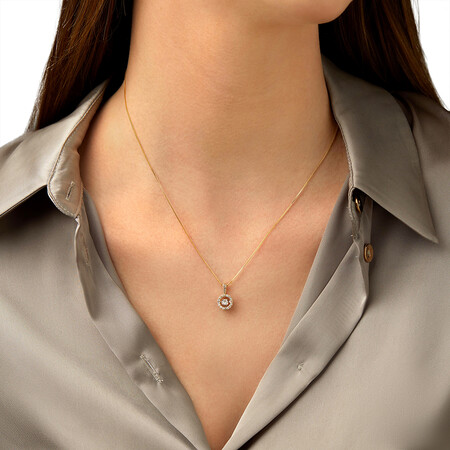 Everlight Pendant with 0.25 Carat TW of Diamonds in 10kt Yellow Gold Everlight Pendant with 0.25 Carat TW of Diamonds in 10kt Yellow Gold