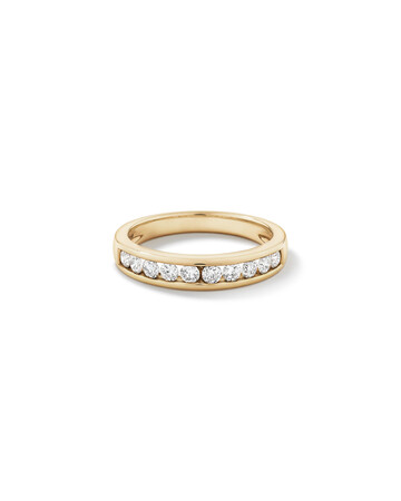 Wedding Band with 1/2 Carat TW of Diamonds in 18ct Yellow Gold Wedding Band with 1/2 Carat TW of Diamonds in 18ct Yellow Gold