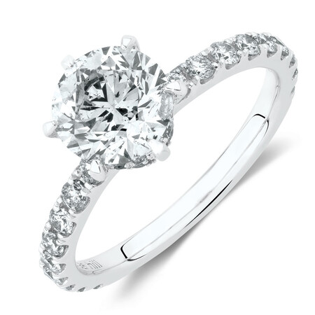 Sir Michael Hill Designer Engagement Ring With 2.02 Carat TW Of Diamonds In 14ct White & Rose Gold Sir Michael Hill Designer Engagement Ring With 2.02 Carat TW Of Diamonds In 14ct White & Rose Gold