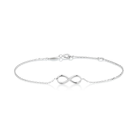 Infinity Bracelet in 10ct White Gold Infinity Bracelet in 10ct White Gold