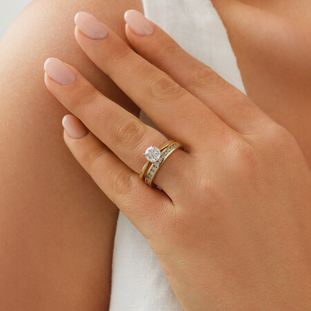 Wedding Band with 1/2 Carat TW of Diamonds in 14ct Yellow Gold Wedding Band with 1/2 Carat TW of Diamonds in 14ct Yellow Gold