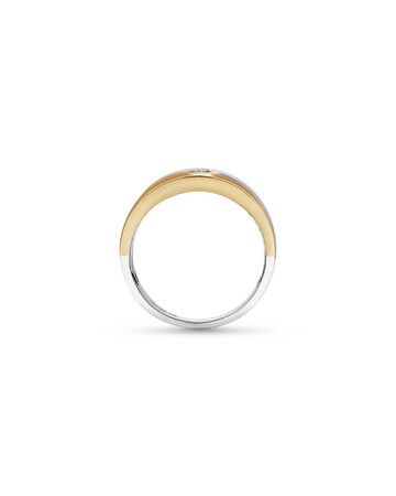 Ring with Diamond in 10kt Yellow & White Gold Ring with Diamond in 10kt Yellow & White Gold