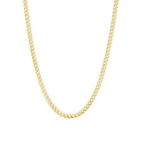 55cm (22") 4.5mm-5mm Width Solid Curb Chain in 10kt Yellow Gold 55cm (22") 4.5mm-5mm Width Solid Curb Chain in 10kt Yellow Gold