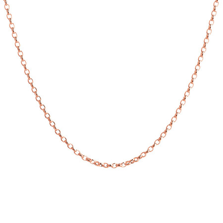 50cm (20") Belcher Chain in 10ct Rose Gold 50cm (20") Belcher Chain in 10ct Rose Gold