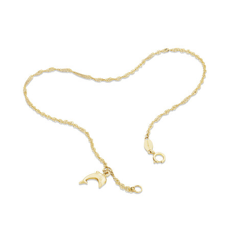 23cm (9.5") Anklet in 10kt Yellow Gold 23cm (9.5") Anklet in 10kt Yellow Gold