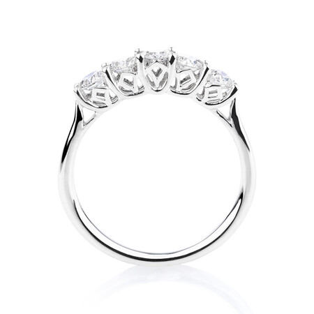 Southern Star 5 Stone Engagement Ring with 0.75 Carat TW of Diamonds in 14ct White Gold Southern Star 5 Stone Engagement Ring with 0.75 Carat TW of Diamonds in 14ct White Gold