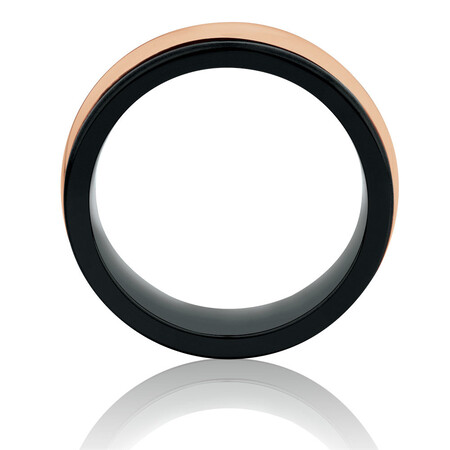 Ring in Black Titanium & 10kt Rose Gold Ring in Black Titanium & 10kt Rose Gold
