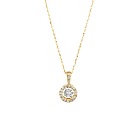 Everlight Pendant with 0.25 Carat TW of Diamonds in 10kt Yellow Gold Everlight Pendant with 0.25 Carat TW of Diamonds in 10kt Yellow Gold