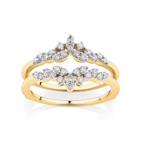 Evermore Enhancer Ring with 0.33 Carat TW Of Diamonds in 10kt Yellow Gold Evermore Enhancer Ring with 0.33 Carat TW Of Diamonds in 10kt Yellow Gold