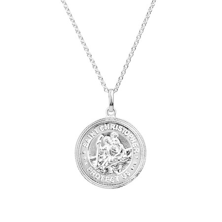 St. Christopher Pendant in Sterling Silver St. Christopher Pendant in Sterling Silver