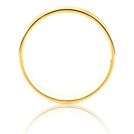Flat Wedding Band in 10ct Yellow Gold Flat Wedding Band in 10ct Yellow Gold