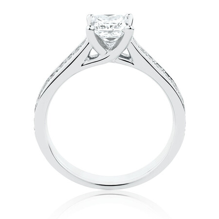 Solitaire Engagement Ring With 1 1/4 Carat TW of Diamonds In 14ct White Gold Solitaire Engagement Ring With 1 1/4 Carat TW of Diamonds In 14ct White Gold