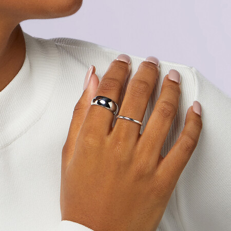 Dome Ring in Sterling Silver Dome Ring in Sterling Silver