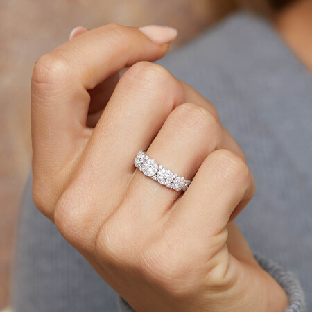 Bubble Ring with 1 Carat TW of Diamonds in 10kt White Gold Bubble Ring with 1 Carat TW of Diamonds in 10kt White Gold