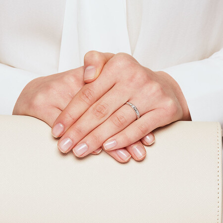 Wedding Band with 0.33 Carat TW of Diamonds in 18kt White Gold Wedding Band with 0.33 Carat TW of Diamonds in 18kt White Gold