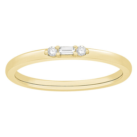 Stacker Ring with Diamonds in 10ct Yellow Gold Stacker Ring with Diamonds in 10ct Yellow Gold