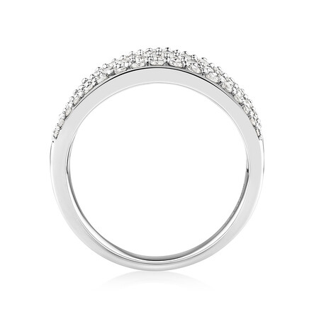 Pave Classic Ring with 1.50 Carat TW Diamond in 14ct White Gold Pave Classic Ring with 1.50 Carat TW Diamond in 14ct White Gold