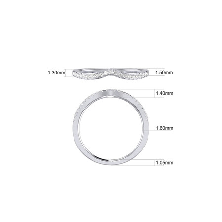 Bridal Set with 3/4 Carat TW of Diamonds in 14ct White & Rose Gold Bridal Set with 3/4 Carat TW of Diamonds in 14ct White & Rose Gold