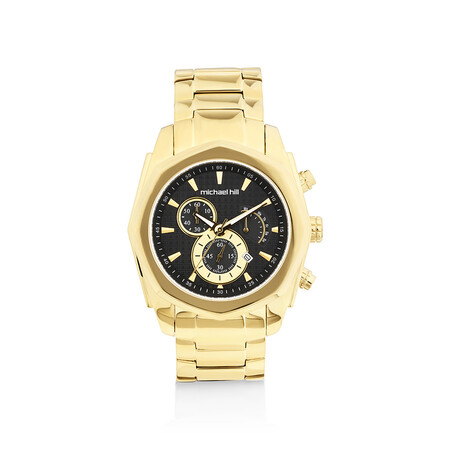 Men's Chronograph Watch in Gold Tone Stainless Steel Men's Chronograph Watch in Gold Tone Stainless Steel