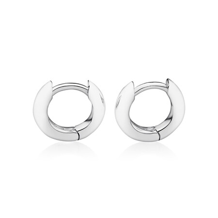 11mm Huggie Earrings in Sterling Silver 11mm Huggie Earrings in Sterling Silver