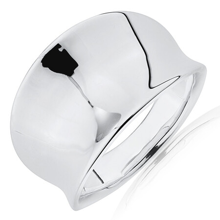 Concave Ring In Sterling Silver Concave Ring In Sterling Silver
