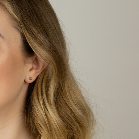 5mm Ball Stud Earrings in 10ct Rose Gold 5mm Ball Stud Earrings in 10ct Rose Gold