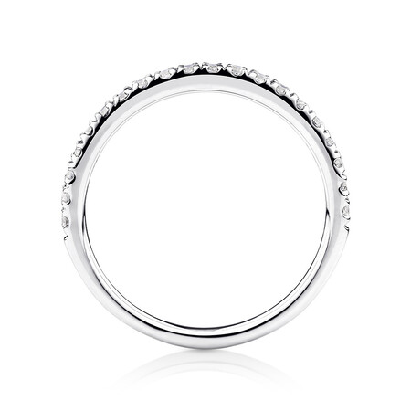Wedding Band with 0.34 Carat TW of Diamonds in 14kt White Gold Wedding Band with 0.34 Carat TW of Diamonds in 14kt White Gold