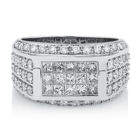 Men's Ring with 2 Carat TW of Diamonds in 14kt White Gold Men's Ring with 2 Carat TW of Diamonds in 14kt White Gold