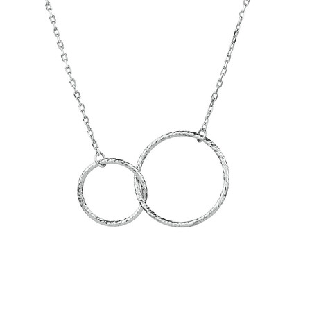 Circle Link Necklace in Sterling Silver Circle Link Necklace in Sterling Silver