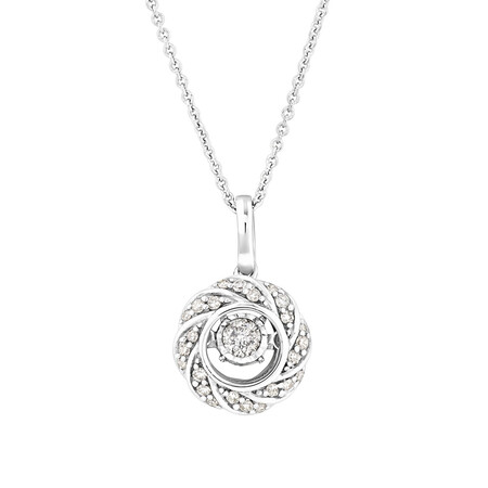 Everlight Pendant with 0.20 Carat TW of Diamonds in Sterling Silver Everlight Pendant with 0.20 Carat TW of Diamonds in Sterling Silver
