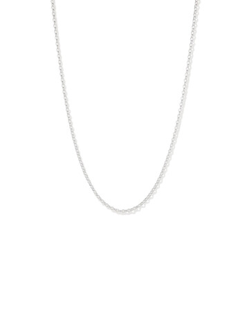 50cm (20") 3mm-3.5mm Width Belcher Chain in Sterling Silver 50cm (20") 3mm-3.5mm Width Belcher Chain in Sterling Silver