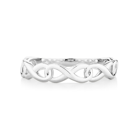 Infinity Link Ring in Sterling Silver Infinity Link Ring in Sterling Silver