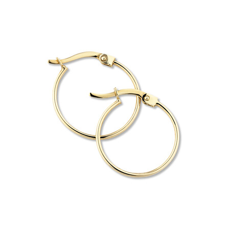 17mm Hoop Earrings in 10ct Yellow Gold 17mm Hoop Earrings in 10ct Yellow Gold