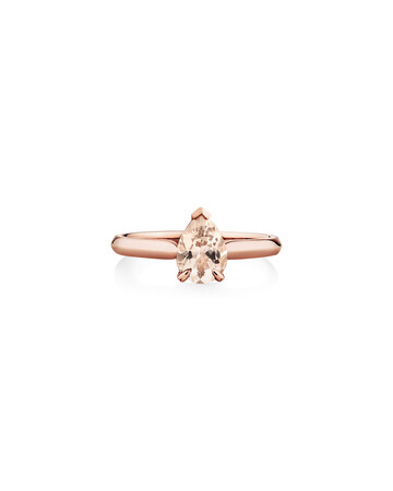 Pear Ring with Morganite in 10ct Rose Gold Pear Ring with Morganite in 10ct Rose Gold