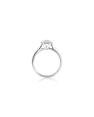 Engagement Ring With 0.95 Carat TW Of Diamonds In 14kt White Gold Engagement Ring With 0.95 Carat TW Of Diamonds In 14kt White Gold