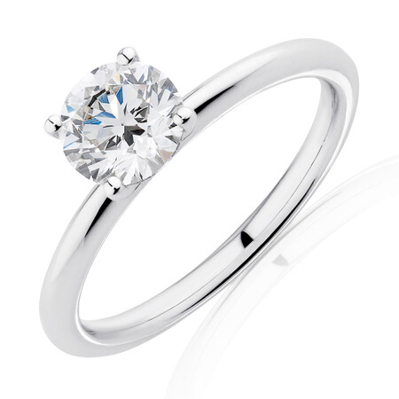 Laboratory-Created 1 Carat Diamond Ring in 14ct White Gold Laboratory-Created 1 Carat Diamond Ring in 14ct White Gold