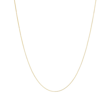 50cm (20") Box Chain in 10kt Yellow Gold 50cm (20") Box Chain in 10kt Yellow Gold