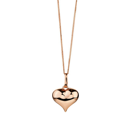 Heart Pendant in 10ct Rose Gold Heart Pendant in 10ct Rose Gold