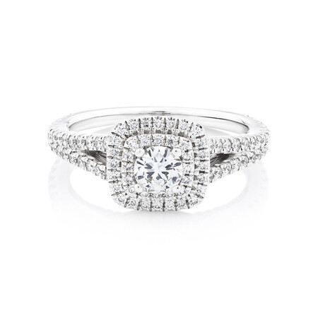 Sir Michael Hill Designer GrandApreggio Ring With 0.95 Carat TW Of Diamonds In 10ct White And Rose Gold Sir Michael Hill Designer GrandApreggio Ring With 0.95 Carat TW Of Diamonds In 10ct White And Rose Gold