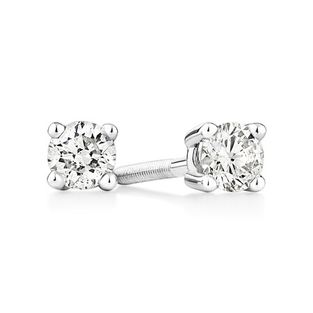Stud Earrings with 0.25 Carat TW of Diamonds in 14kt White Gold Stud Earrings with 0.25 Carat TW of Diamonds in 14kt White Gold