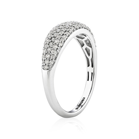 Pave Ring with 0.50 Carat TW of Diamonds in 10kt White Gold Pave Ring with 0.50 Carat TW of Diamonds in 10kt White Gold
