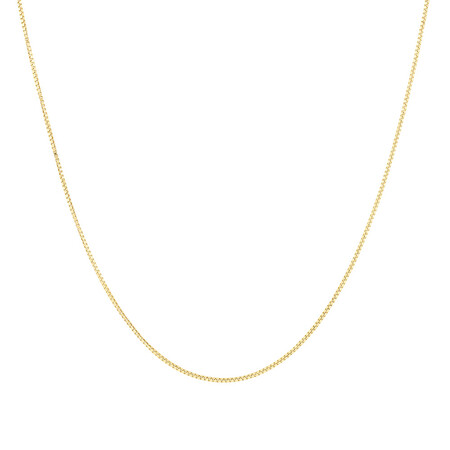 55cm (22") Box Chain in 10ct Yellow Gold 55cm (22") Box Chain in 10ct Yellow Gold