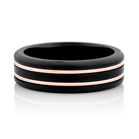 Ring in Black Titanium & 10kt Rose Gold Ring in Black Titanium & 10kt Rose Gold