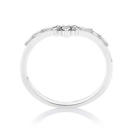 Evermore Wedding Band with 0.20 Carat TW of Diamonds in 10kt White Gold Evermore Wedding Band with 0.20 Carat TW of Diamonds in 10kt White Gold