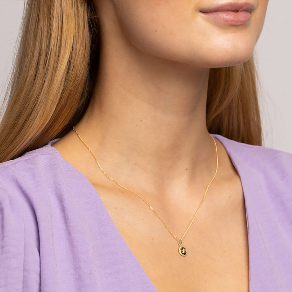 Pisces Zodiac Pendant in 10ct yellow Gold