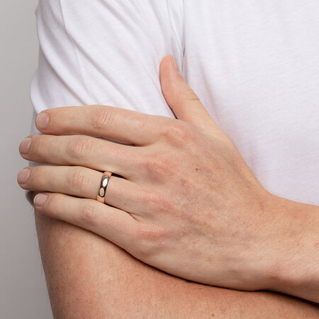 High Domed Wedding Band in 10ct Rose Gold High Domed Wedding Band in 10ct Rose Gold