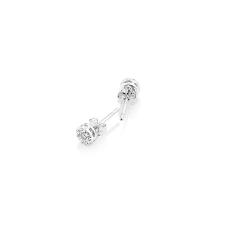 Stud Earrings with 0.25 Carat TW of Diamonds in 10kt White Gold Stud Earrings with 0.25 Carat TW of Diamonds in 10kt White Gold